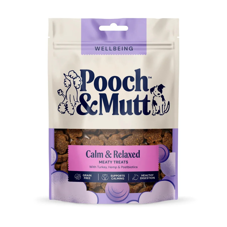 Certified Pooch Mutt Calming Meaty Dog Treats With Turkey Hemp 120g Practical