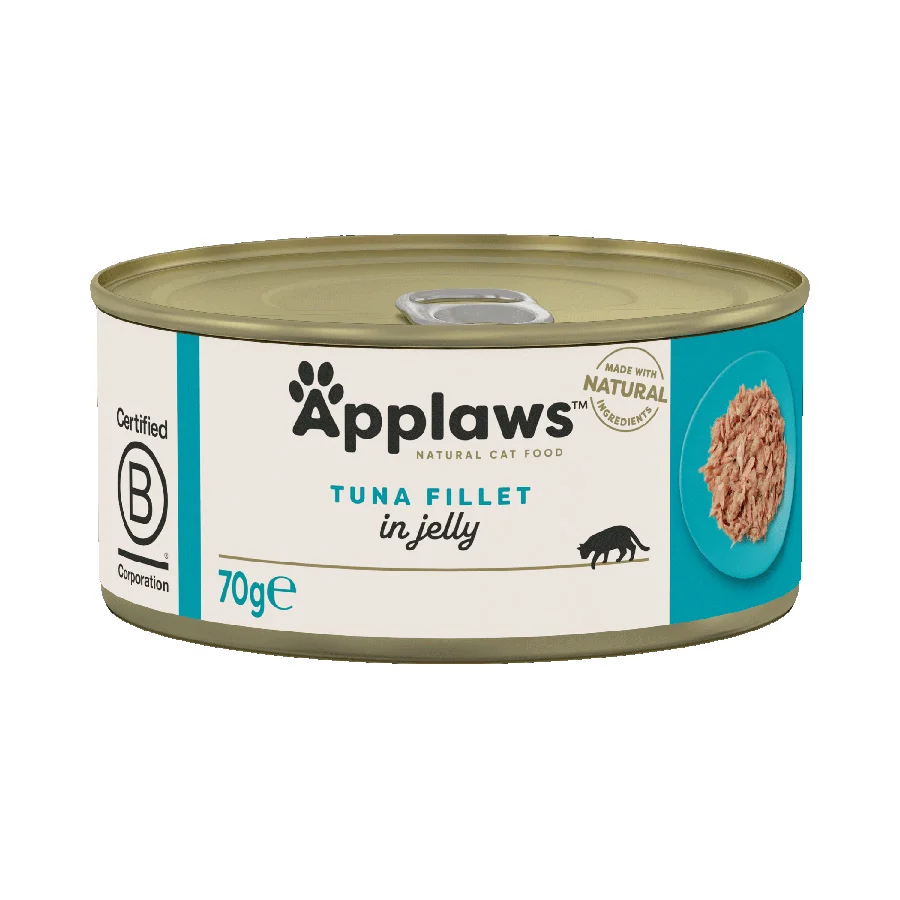 Artisan Applaws Natural Wet Adult Cat Food Tuna Fillet in Jelly Functional