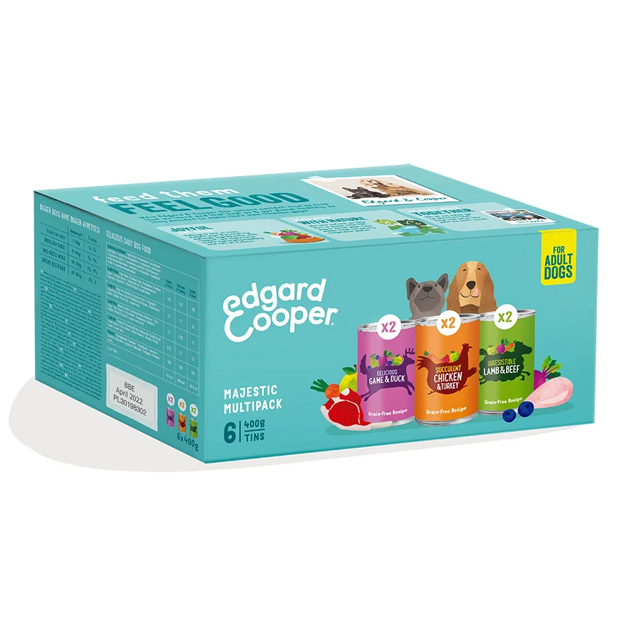 Expertly Made Edgard Cooper Grain Adult Wet Dog Food 6x400g High-Quality