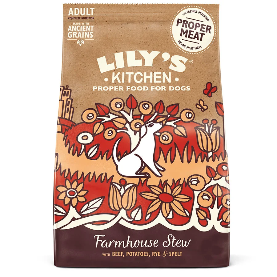 Sustainable Lily x27 s Kitchen Farmhouse Stew Adult Dry Dog Food Beef Professional