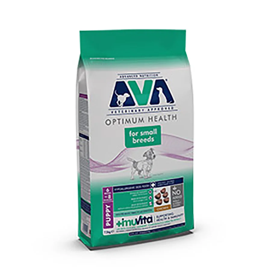 Environmentally Friendly AVA Optimum Health Small Breed Puppy Dry Dog Food Chicken 7.5kg Traditional