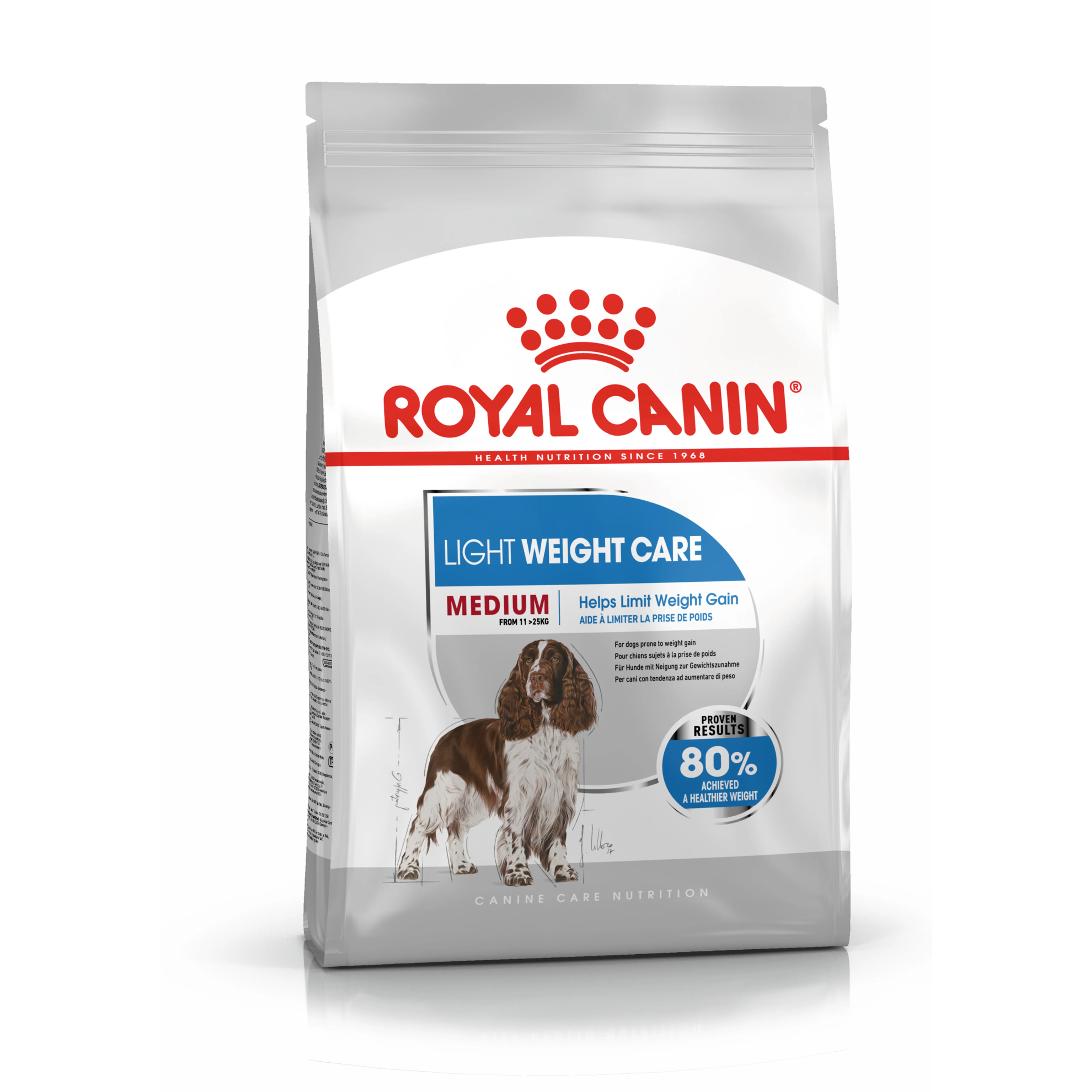 Clean Royal Canin Light Weight Care Medium Breed Adult Dry Dog Food 12kg Smart