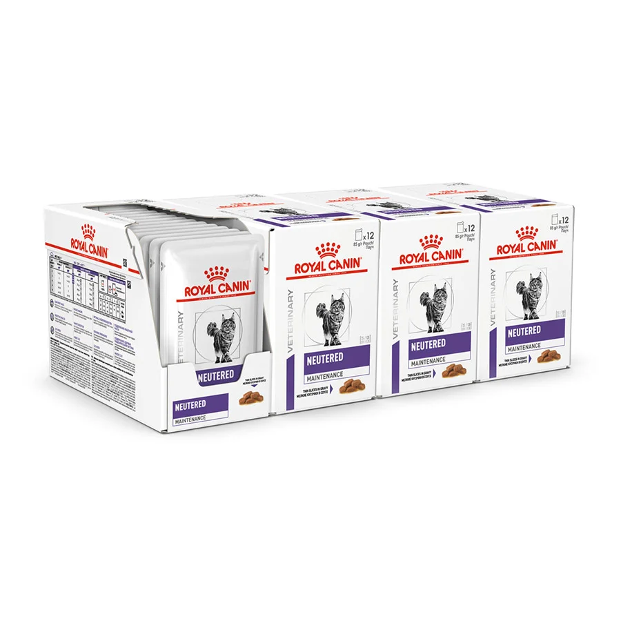 Advanced Royal Canin Veterinary Neutered Maintenance Wet Adult Cat Food Gravy 48x85g Outstanding