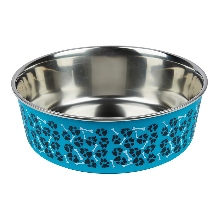 Easy-to-Use Pets at Home Stainless Steel Dog Bowl Blue Effective