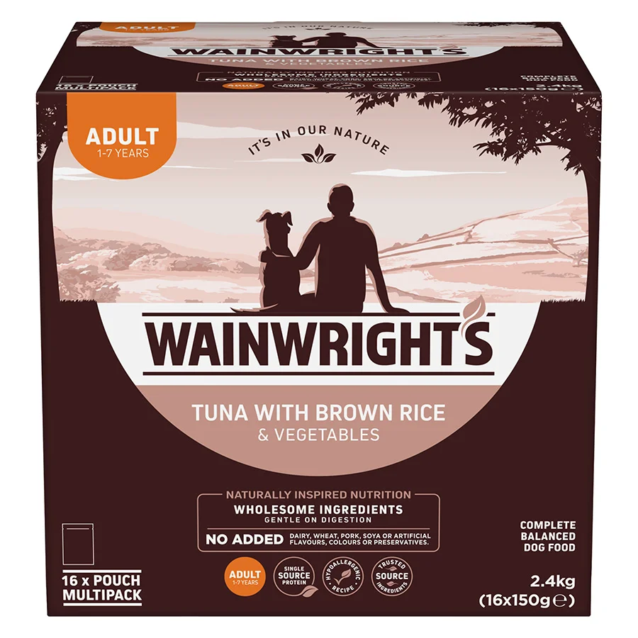 Outstanding Wainwright x27 s Wet Adult Dog Food Tuna 16x150g High-Performance