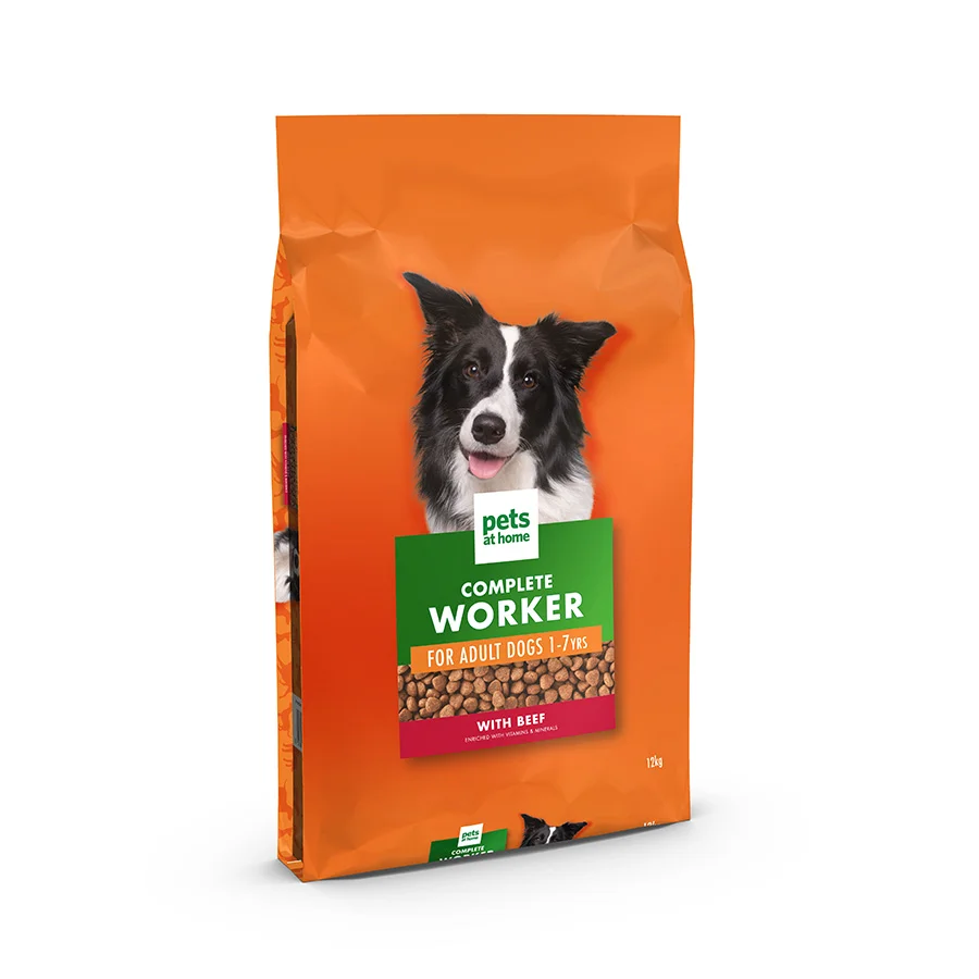 Consistent Pets at Home Working Adult Dry Dog Food with Beef 12kg Unique