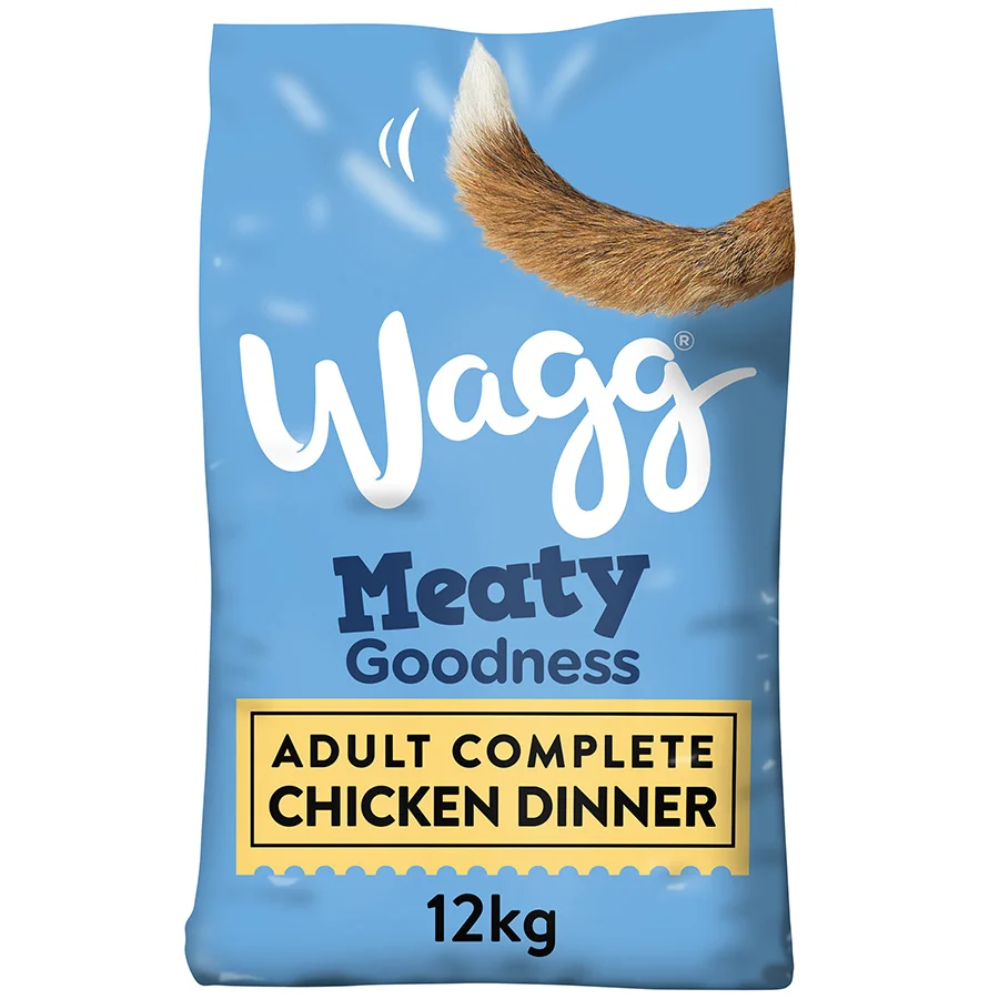 Convenient Wagg Meaty Goodness Complete Dry Adult Dog Food Chicken 12kg Practical