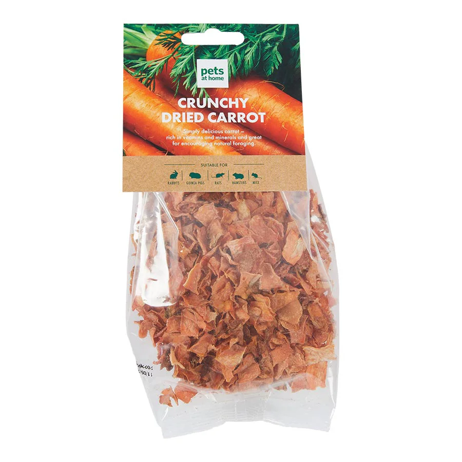 Solid Pets at Home Small Pets Crunchy Dried Carrot Treats 50g Selected