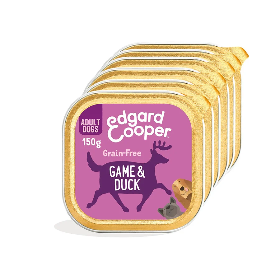 Official Edgard Cooper Grain Adult Wet Dog Food Game Duck 11x150g Premium Material