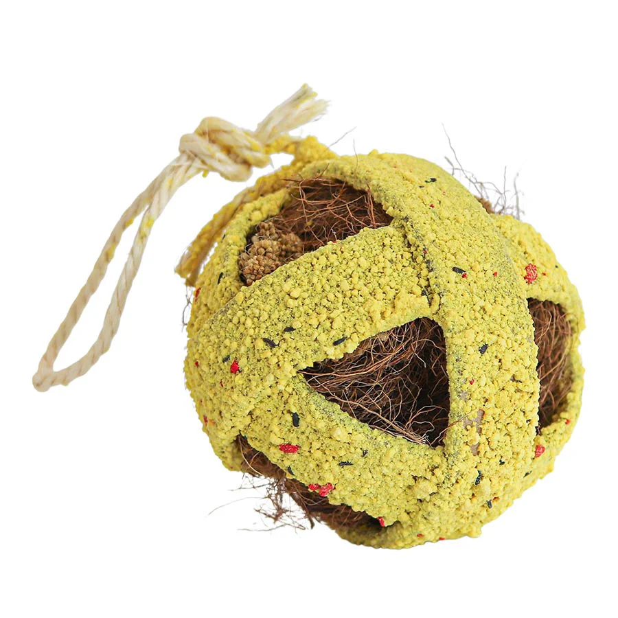 Reusable Quiko Bird Snack Play Fitness Foodball Amarillo Yellow 100g Easy-to-Use