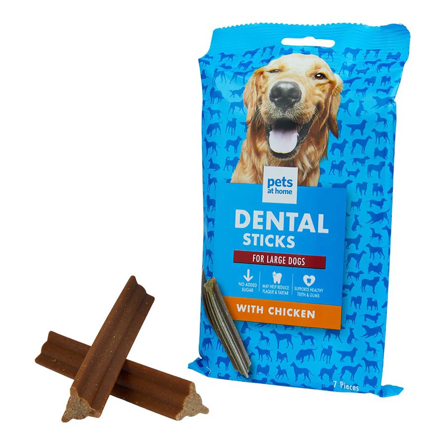 Lightweight Pets at Home Adult Large Dog Dental Sticks Trendy