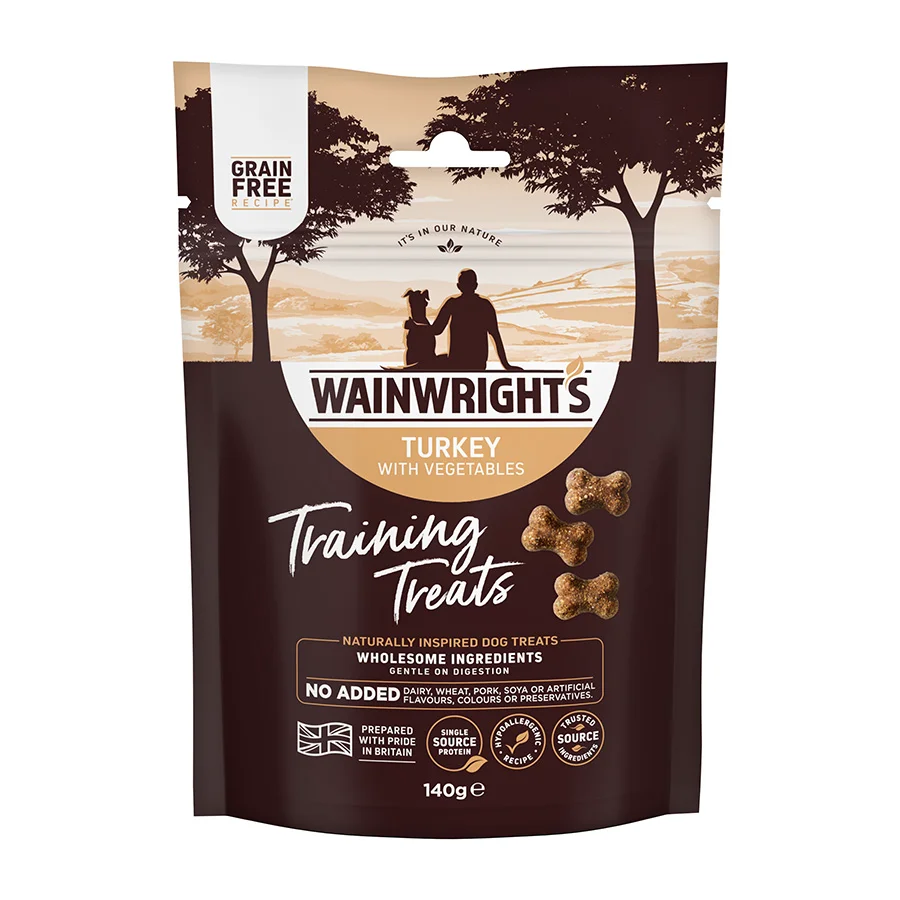 Consistent Wainwright x27 s Dog Training Treats Turkey with Veg 140g Quality