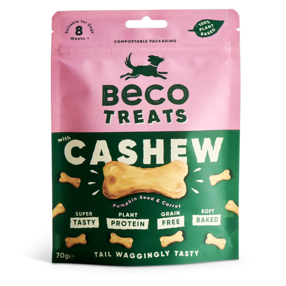 Next-Generation Beco Cashew Plant Based Dog Treats 70g Classic