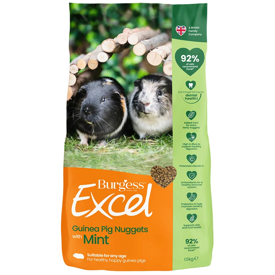 Convenient Burgess Excel Guinea Pig Nuggets with Mint Proven
