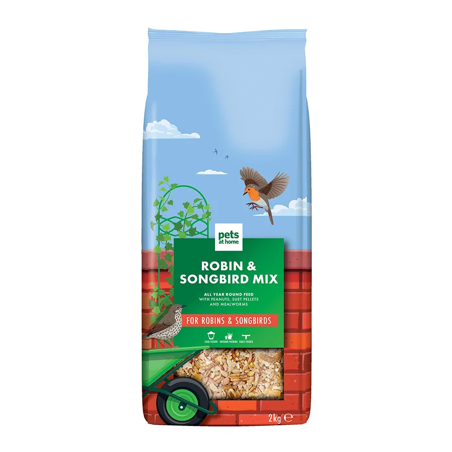 High-End Pets at Home Wild Bird Seed Mix Robin Songbird Functional
