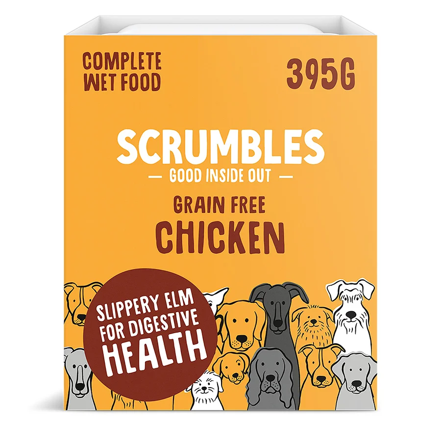 Detailed Scrumbles Complete Grain Wet Dog Food Chicken 7x395g Original