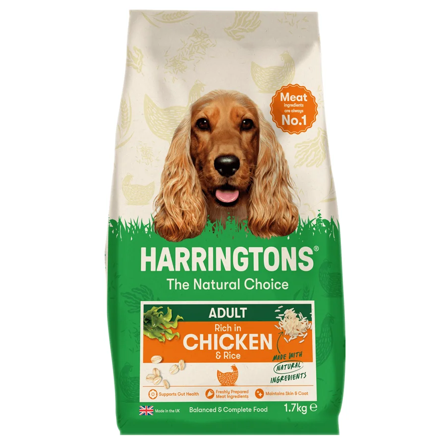 High-Performance Harringtons Complete Natural Adult Dry Dog Food Chicken Rice 1.7kg Quality