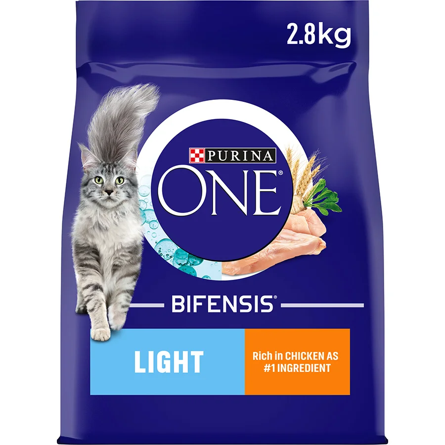 Premium Material Purina ONE Light Adult Dry Cat Food Chicken Wheat 2.8kg Authentic