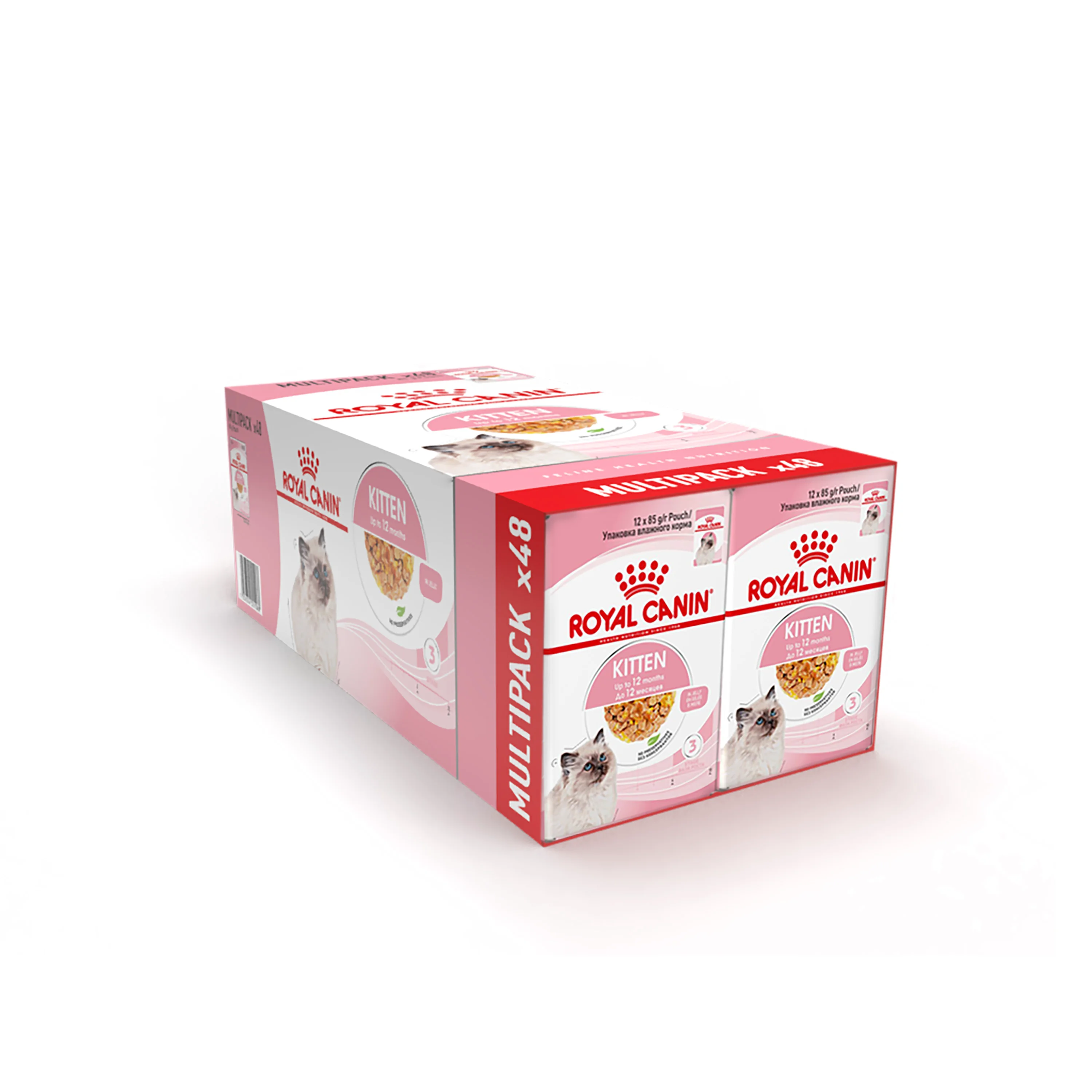 Powerful Royal Canin Kitten Wet Food Chunks in Jelly 48x85g Breathable