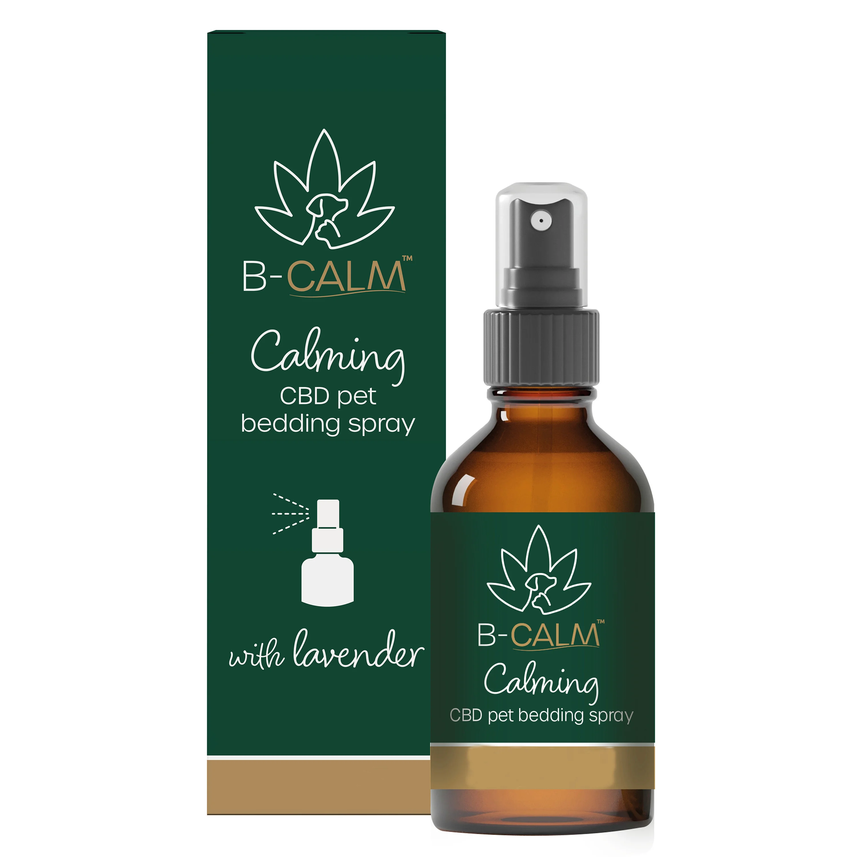 User-Friendly B-Calm CBD Calming Pet Bedding Spray Fashionable
