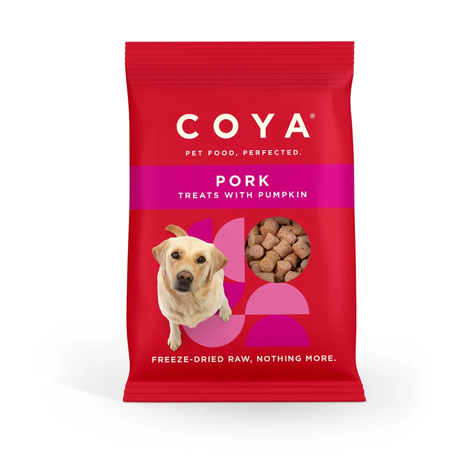 Selected Coya Adult Dog ze-Dried Raw Treats Pork 40g Enhanced
