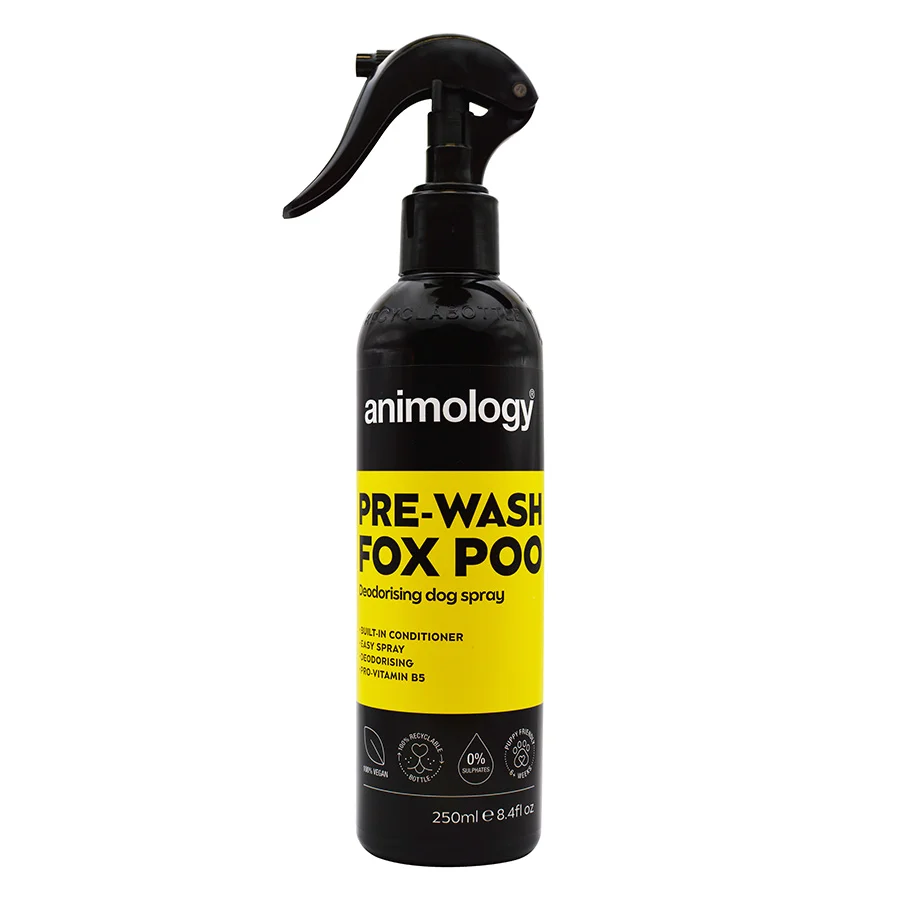 Classic Animology Pre-Wash Fox Poo Dog Spray 250ml Long-Lasting
