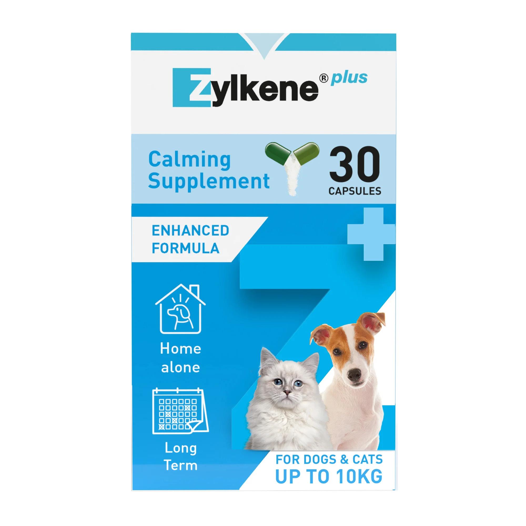 Safe Zylkene Plus Calming Supplement For Cats Dogs Up To 10kg 30 Capsules Solid