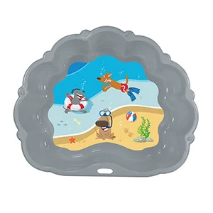 Fine Crafted IGSM Plastic Dog Paddling Pool Grey Exceptional