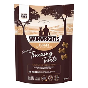 Crafted Wainwright x27 s Semi Moist Dog Training Treats Turkey with Vegetables 650g Soft