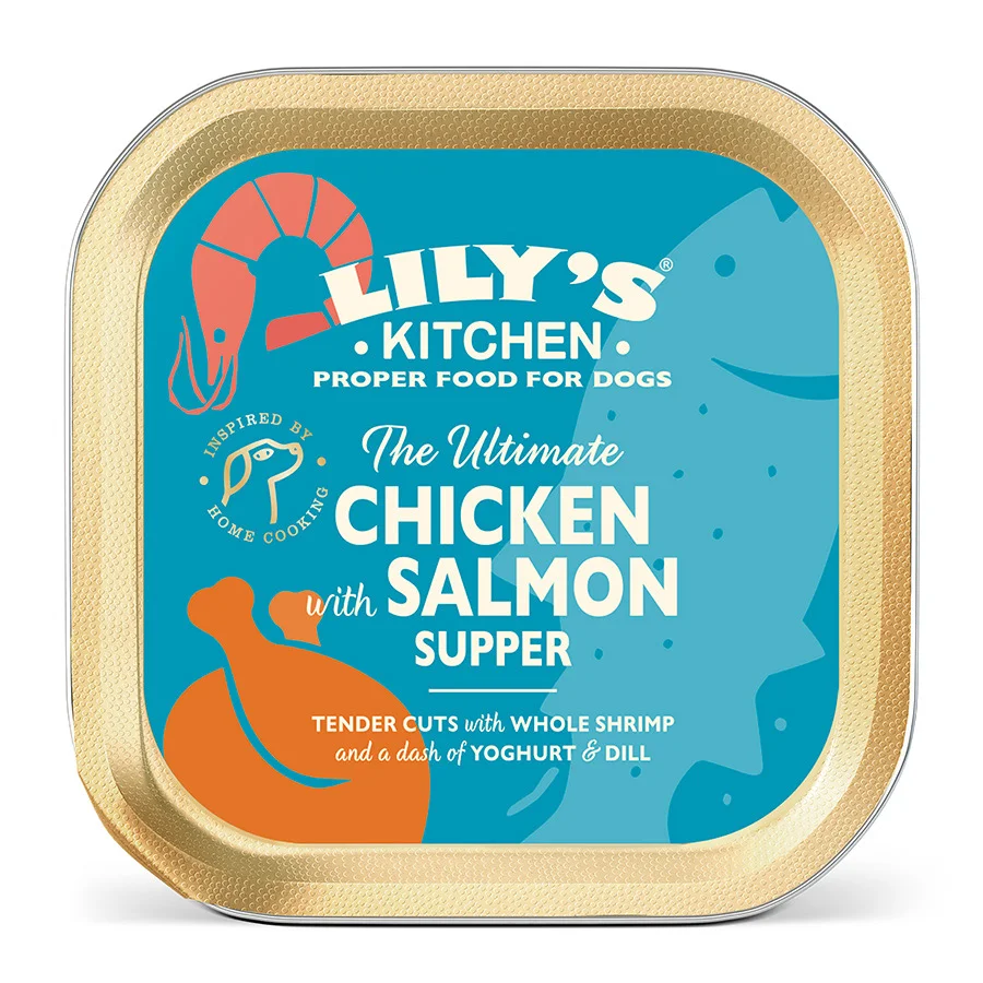 Exclusive Lily x27 s Kitchen The Supper Adult Wet Dog Food Chicken Salmon 150g Expertly Made