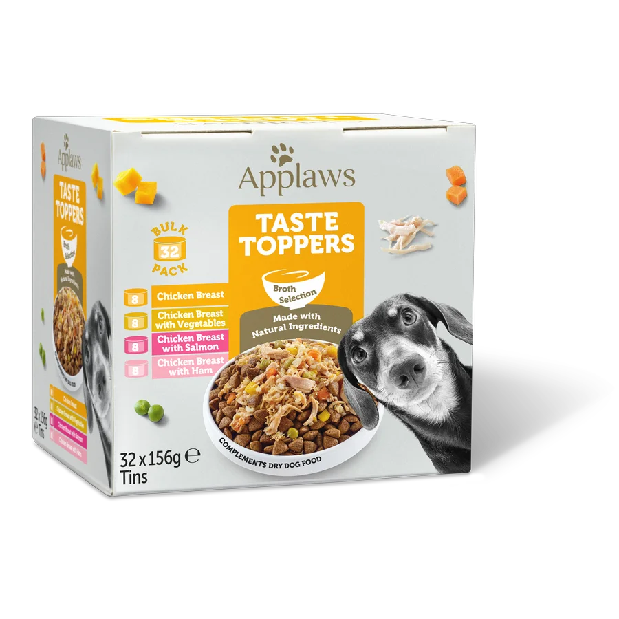 Smooth Applaws Taste Toppers Natural Adult Wet Dog Food Chicken in Broth Selection Quality