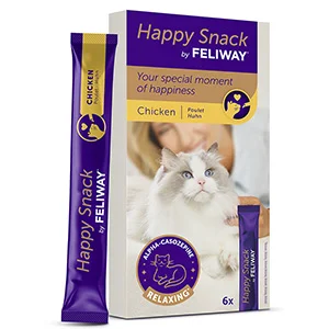 Trendy Feliway Happy Snack Calming Treats for Cats and Kittens 6 Pack Superior