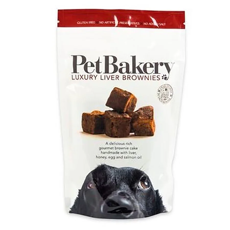 Relaxed Pet Bakery Liver Brownies Dog Treats 190g Functional