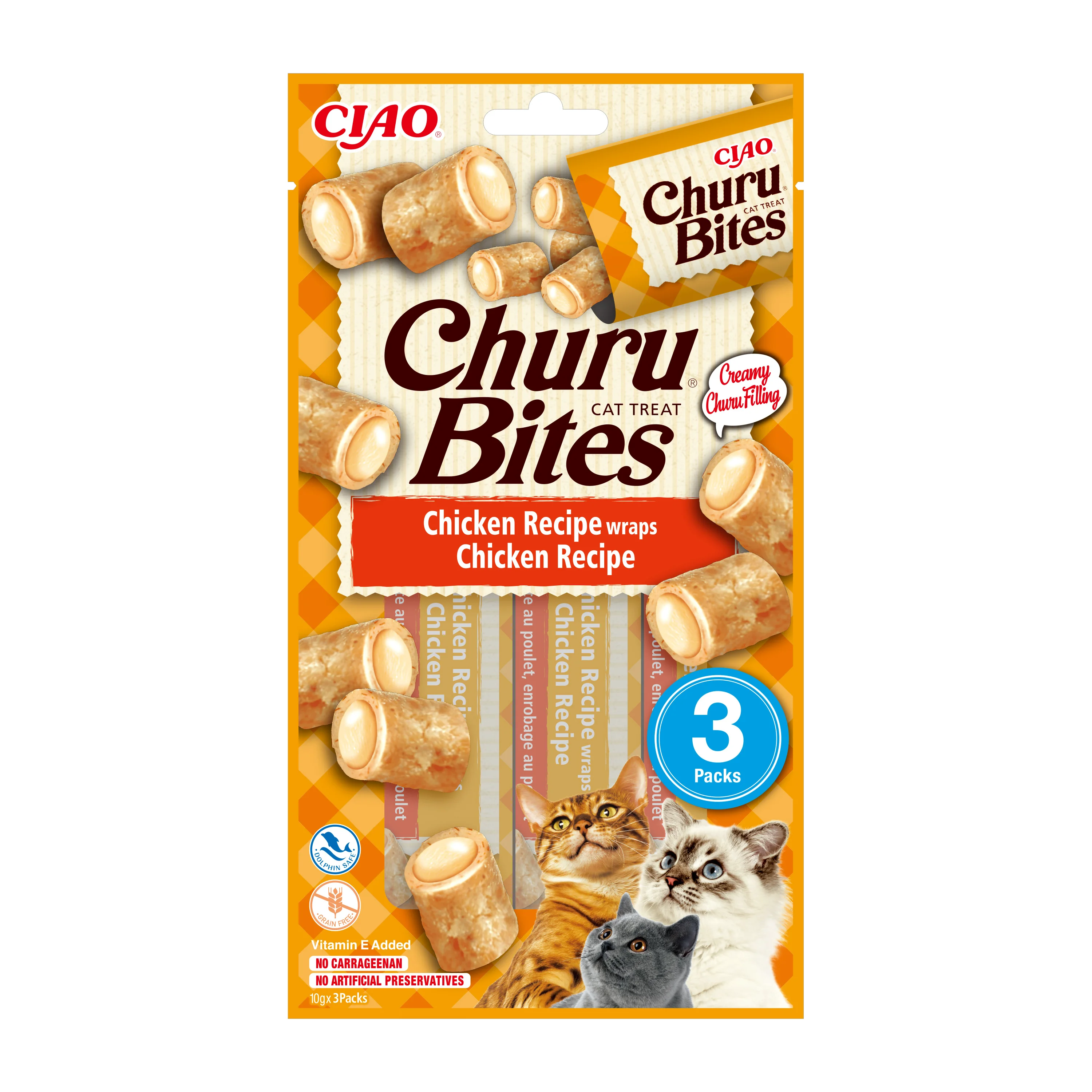 Elite Ciao Churu Cat Treat Bites Chicken 3x10g Innovative
