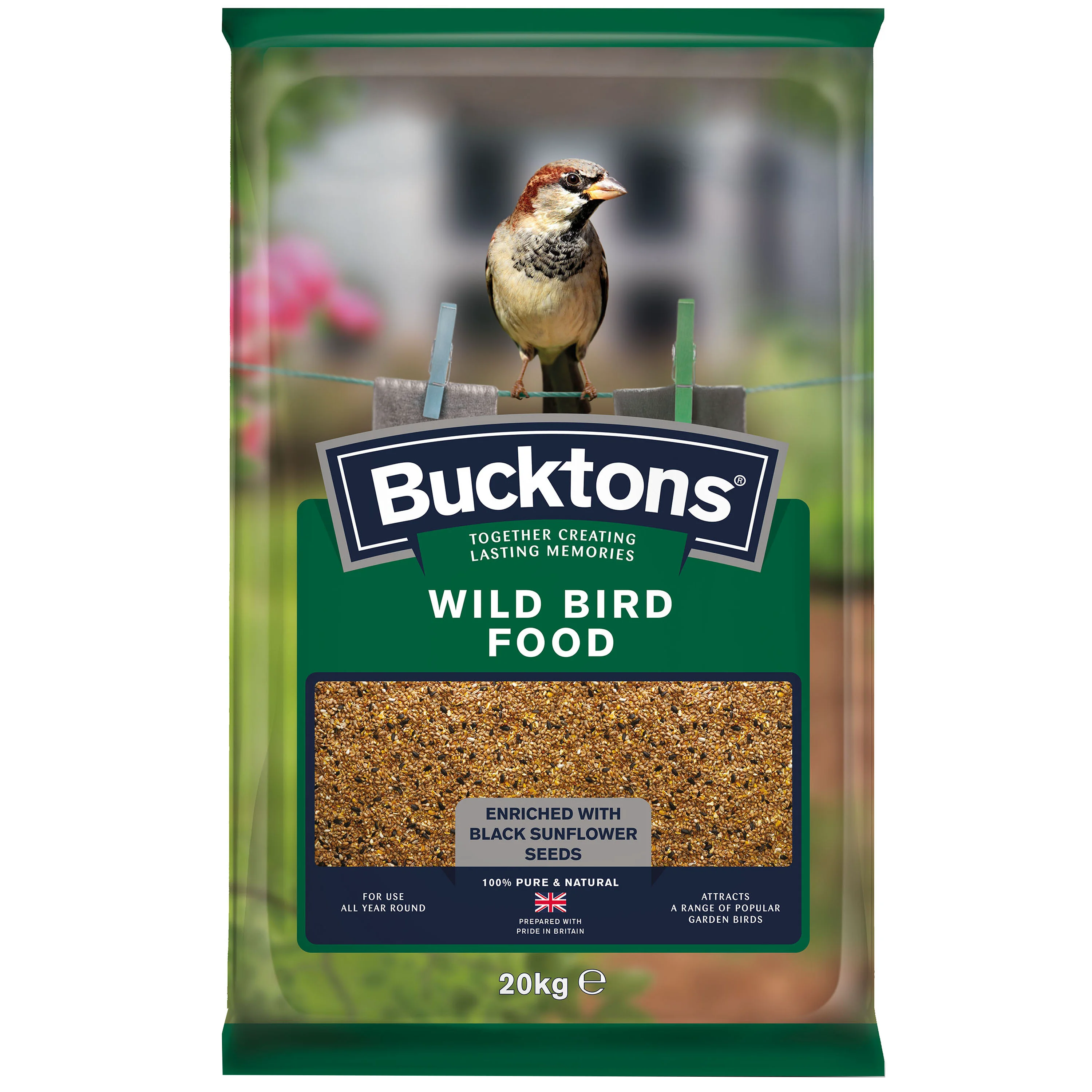 Next-Generation Bucktons Wild Bird Food 20kg Top-Quality