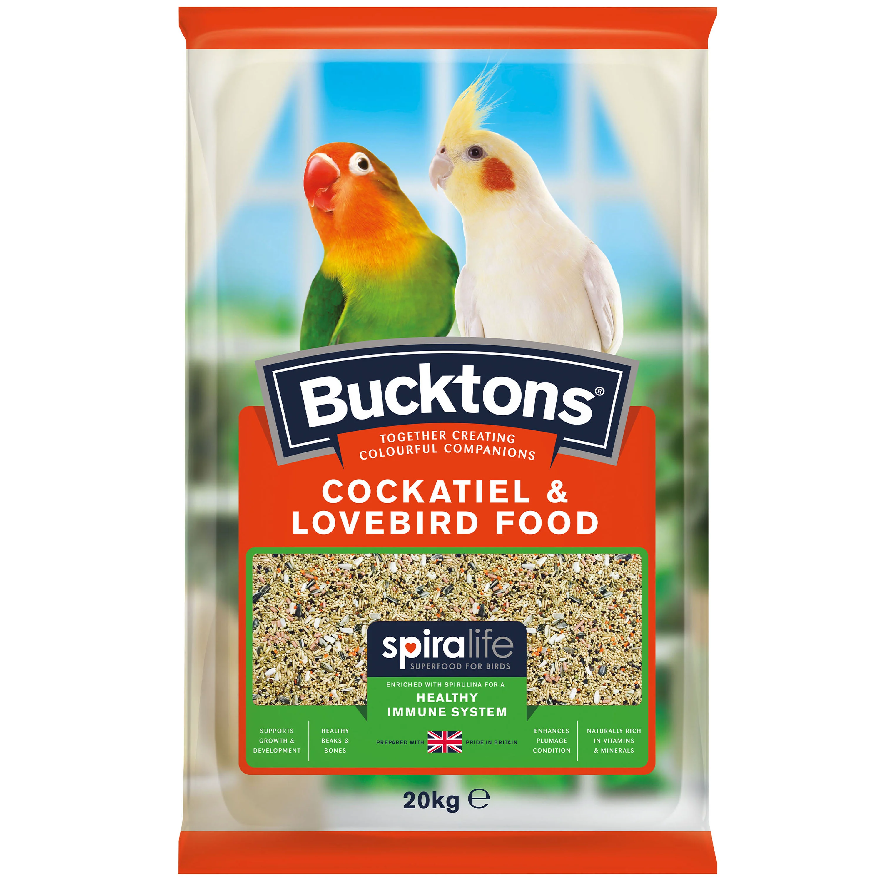 Smooth Bucktons Cockatiel Lovebird Food 20kg Advanced